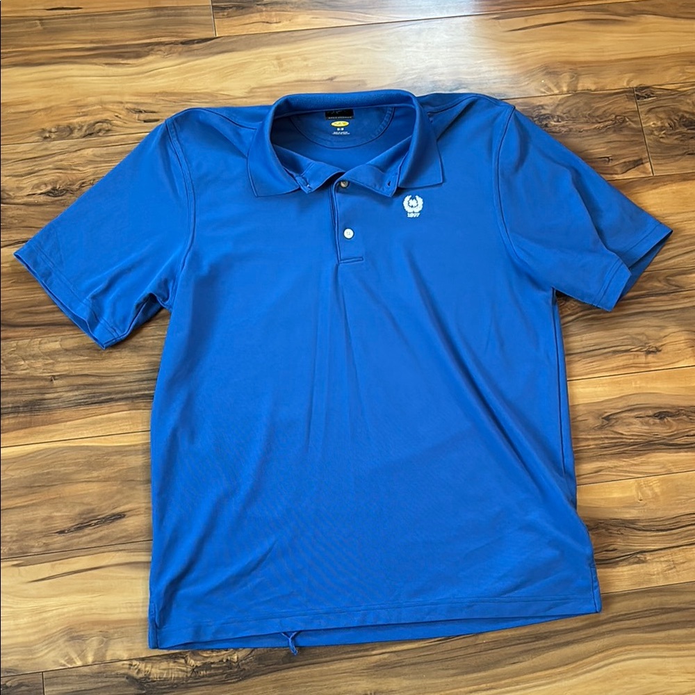 Greg Norman Collection Blue Polo Shirt Classic Design